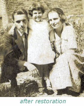 restored family photo